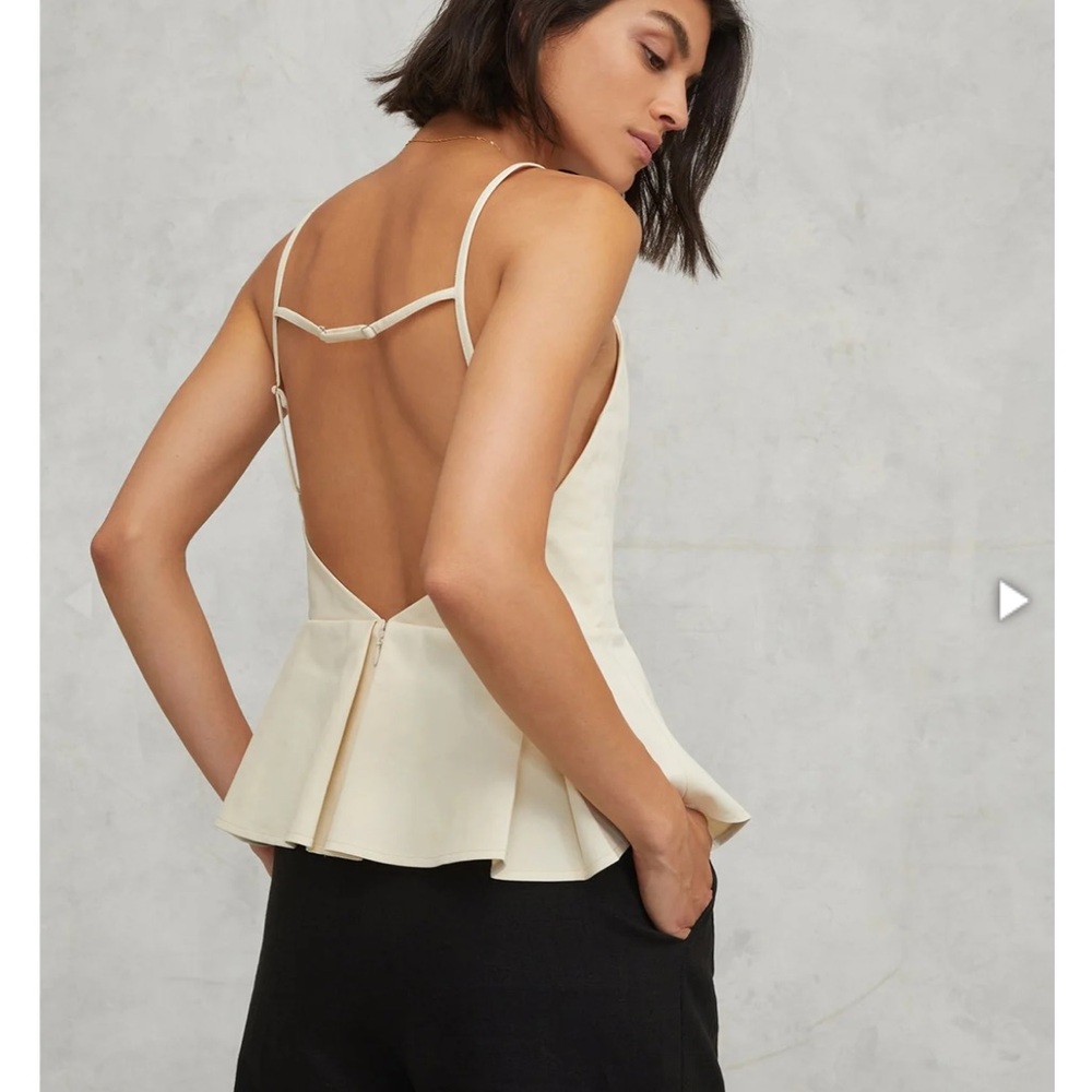 Marissa Webb Cream Pleated Camisole - Picture 6 of 12